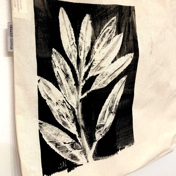 Botanical Printed Tote Bag (Laurel) - Picture 2 of 3